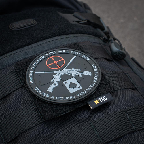 M-Tac - Panel Molle na naszywki - 80 mm x 85 mm - Czarny