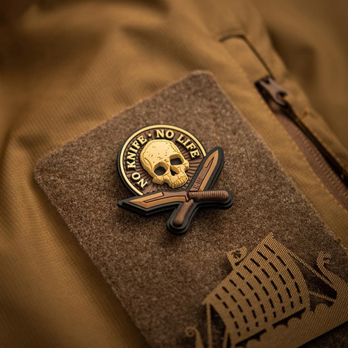 M-Tac - No Knife - No Life 3D PVC Patch - Coyote - 51128005