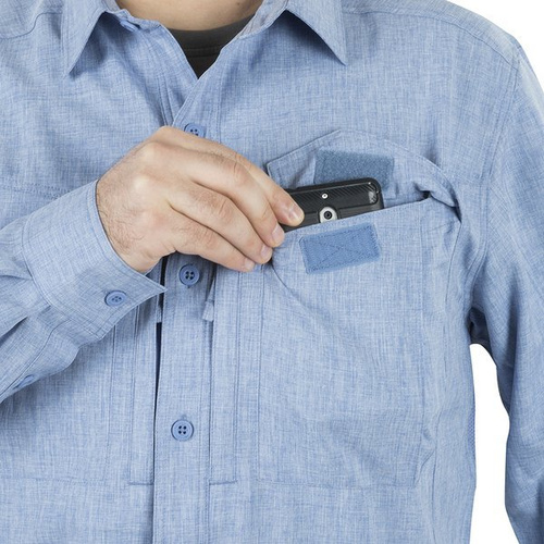 Helikon - Defender Mk2 Herrenhemd - Melange Schwarz / Grau - KO-DGM-PO-0119Z