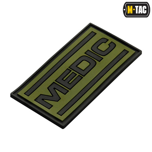 M-Tac - Medic 3D PVC Aufnäher - Schwarz/Oliv - 51125102