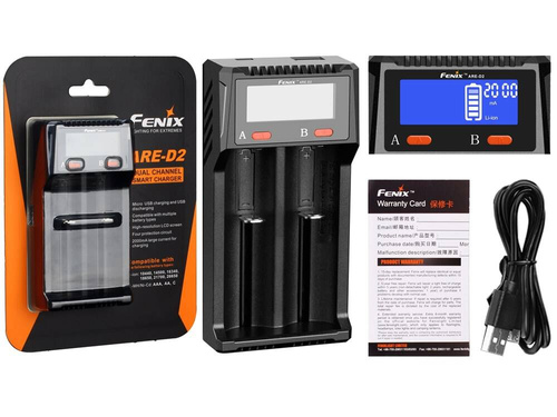Fenix - ARE-D2 Zweikanal-Smart-Akku-Ladegerät