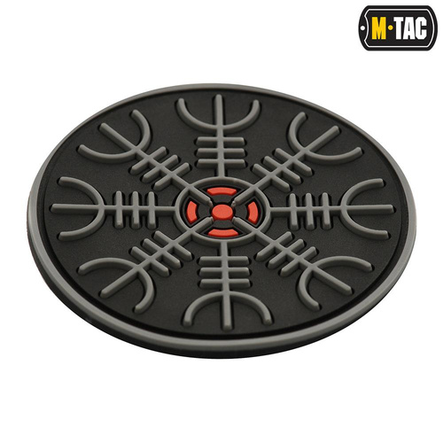 M-Tac - Naszywka Hełm Grozy - PVC 3D - Czarny/Szary - 51221211