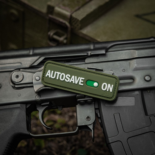 M-Tac - Naszywka Autosave PVC - 3D - Oliwkowy - 51116701