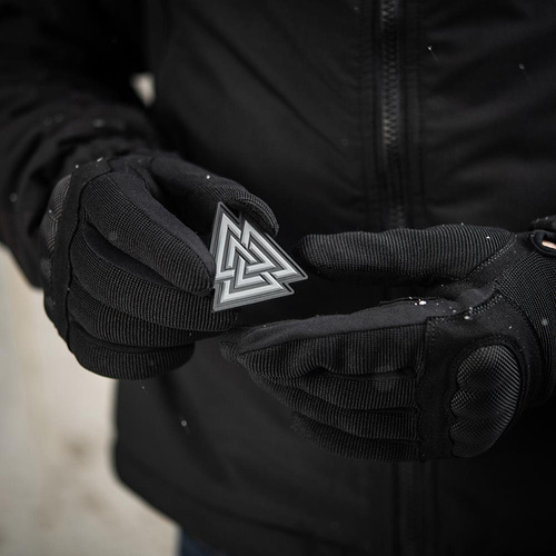 M-Tac - Naszywka 3D PVC Valknut - Czarny / Szary - 51163211