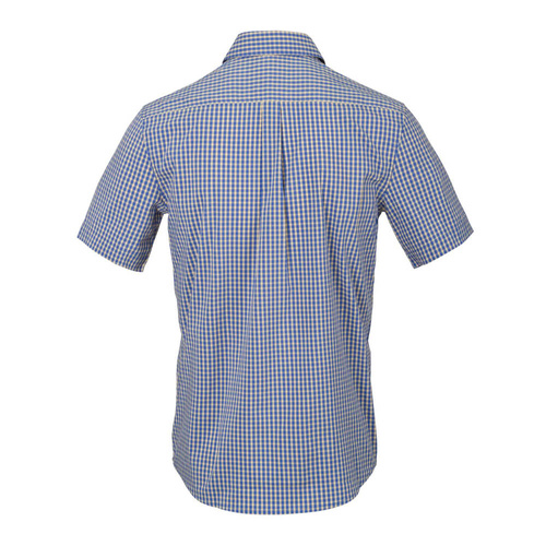 Helikon - Covert Concealed Carry Short Sleeve Shirt - KO-CCS-CB-C4 	Royal Blue Checkered -  
