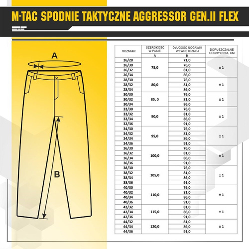 M-Tac - Taktische Hose Aggressor Gen.II Flex - Ripstop - Schwarz - 20058002