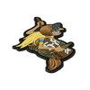 M-Tac - Naszywka Baba Jaga - PVC - Pionowa - Brązowy - 51001000