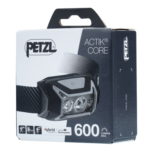 Petzl - Actik Core Kopflampe - 600 lm - Grau - E065AA00