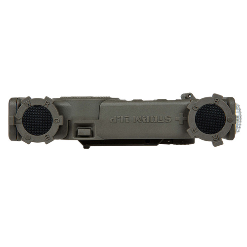 Mactronic - Helmet Mounted Tactical Flashlight Storm 1LP - LED RGB - IR - Olive Drab - THL0051