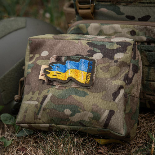 M-Tac - Naszywka Flaga Ukrainy - Haft - Cordura 500D - Lewa - Ranger Green - 51298023