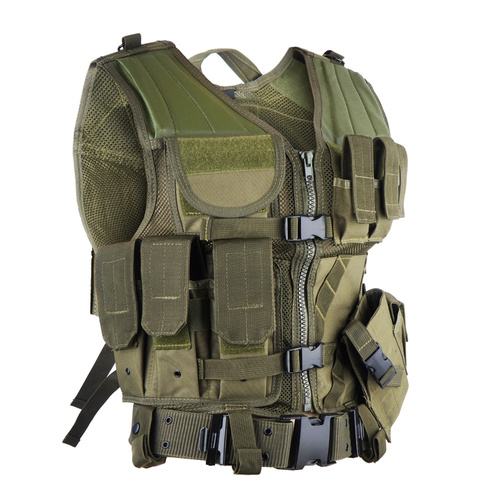 Mil-Tec - Kamizelka taktyczna USMC - Zielony OD - 10720001