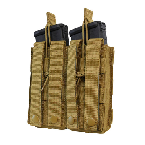 Condor - Open Top Double M4/M16 Mag Pouch - Coyote Brown - MA19-498