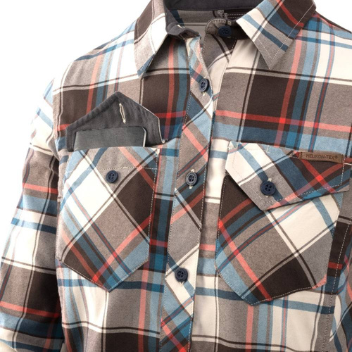 Helikon - Koszula damska Marigold - Foggy Meadow Plaid - KO-MWS-NS-PI