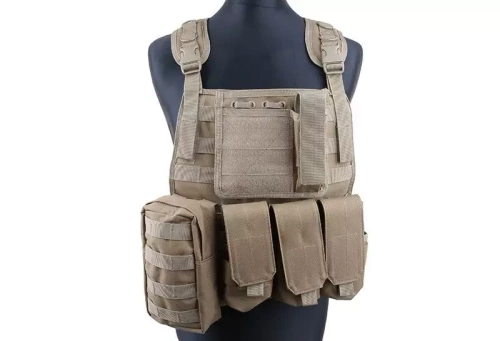 GFC Tactical - Taktische Plattenträgerweste MBSS - Nylon - Coyote Braun - GFT-18-000363