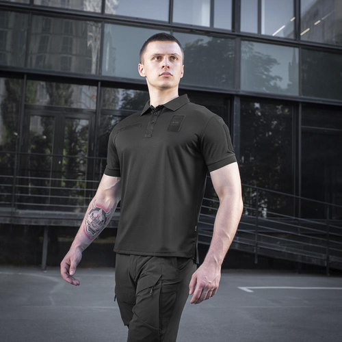 M-Tac - Koszula polo Elite Tactical Coolmax - Czarne - 80010002