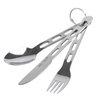 Mil-Tec - Travel Cutlery Three-Piece Set - Stainless Steel - Silver - 14623000