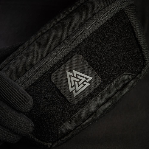 M-Tac - Naszywka Laser cut Valknut kwadrat - Czarny / Szary - 51162211
