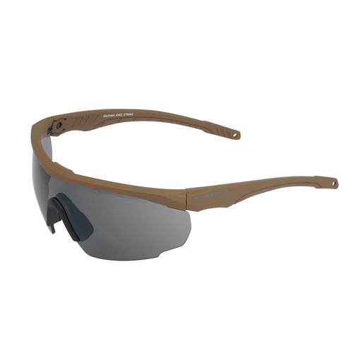SwissEye - Okulary balistyczne Blackhawk - Brązowe oprawki - 40422