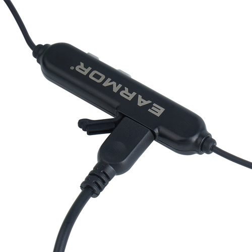 Earmor - Aktiver Gehörschützer M200T - NRR 26 dB - Bluetooth 5.4 - Schwarz - M200T-GY