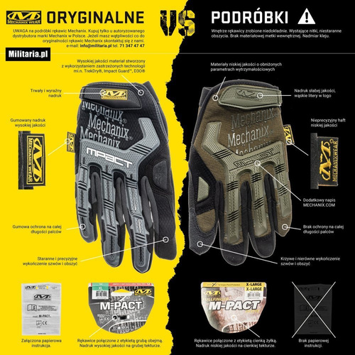 Mechanix - M-Pact Gloves - Olive Drab - MPT-60