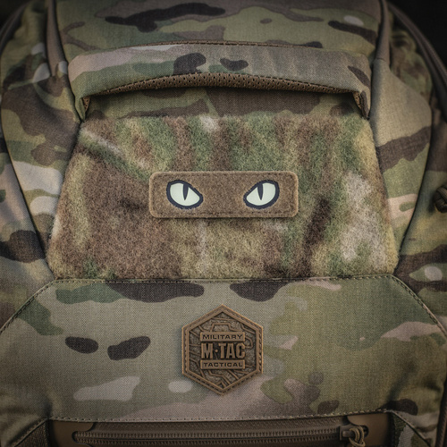 M-Tac - Naszywka Cat Eyes Type 2 - Laser Cut - Czarny / Fluo - 51350002