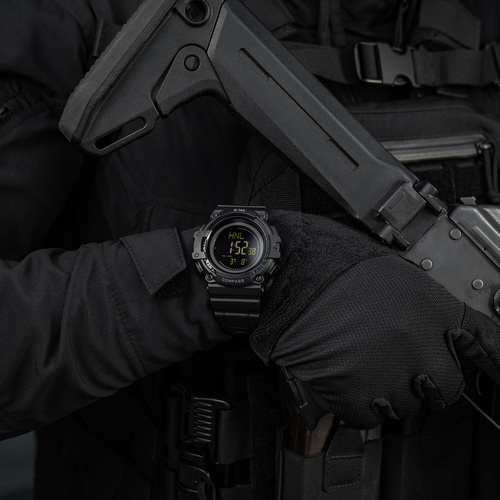 M-Tac - Taktische Uhr mit Kompass 2233 - Schwarz - 50010002