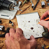 Modestone - Notes wodoodporny - 96 x 148 mm - 50 kartek - Czarny - A30