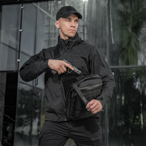 M-Tac - Torba kieszeń pionowa Laser Cut Hex - Czarna - 10241002