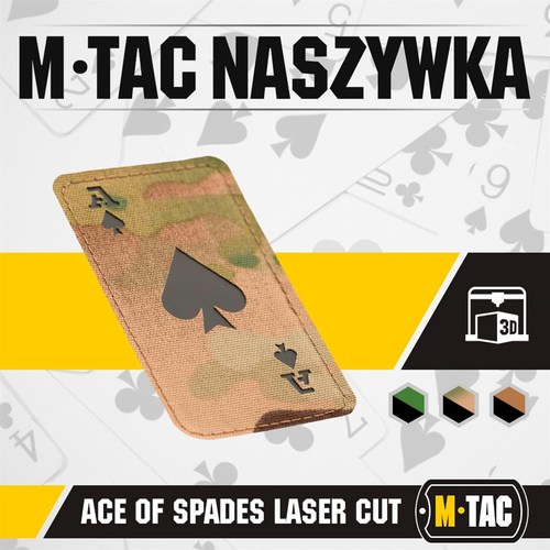 M-Tac - Militär-Patch - Ace of Spades - Multicam / Schwarz - 51109802