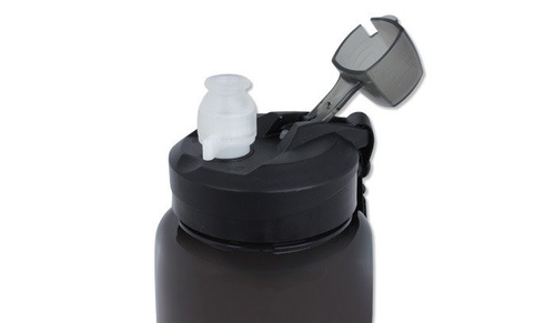 Mil-Tec - Butelka na wodę - 600 ml - Czarny - 14519702