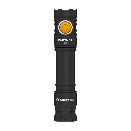 Armytek - Latarka LED Partner C2 - Światło białe - 1100 lm - 18650 - Czarna - F07802C