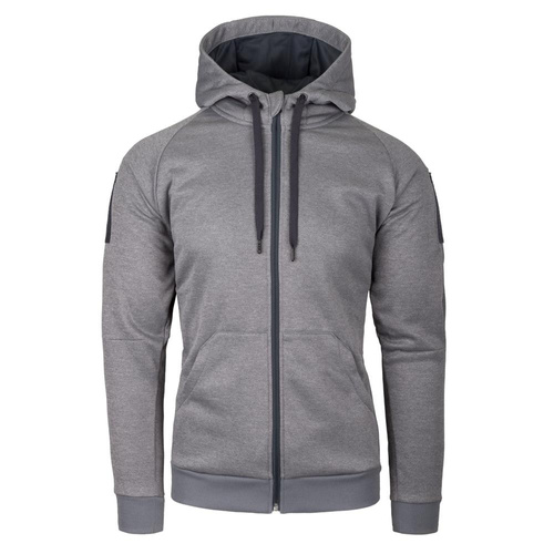 Helikon - Urban Tactical Hoodie - Fullzip - Poliester - Grau melange - BL-UHF-PO-M3