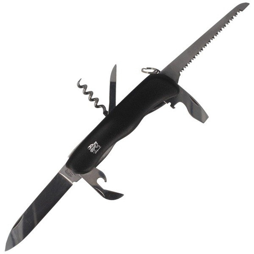 Mikov - Multifunction Pocket Knife Praktik 110 mm - 6 Tools - Black - 115-NH-6/AK BLK