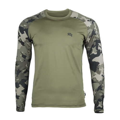 Rough Radical - Koszulka termoaktywna Furious Army - Długi rękaw - Khaki