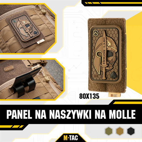 M-Tac - Panel na naszywki na MOLLE - 80 x 135 mm - Coyote - 10122005