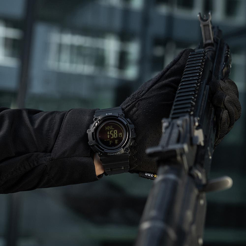 M-Tac - Taktische Uhr mit Kompass 2233 - Schwarz - 50010002