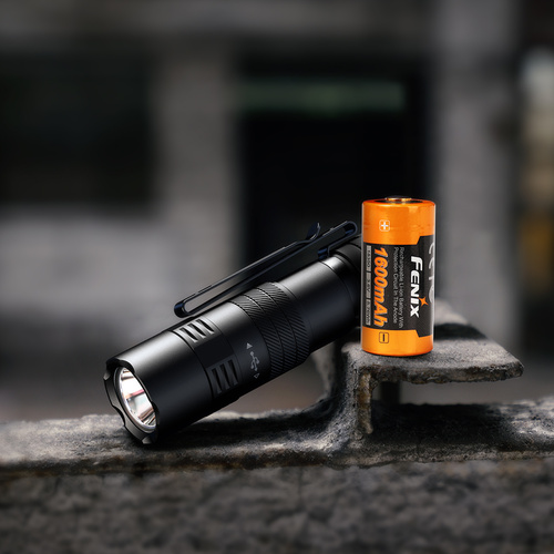 Fenix - Tactical LED Flashlight PD26R ACE with 1600 mAh Battery - 1300 lm - Black - PD26R ACE.
