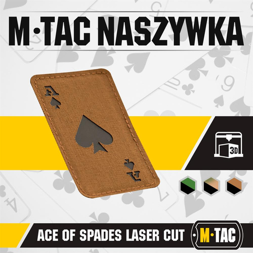 M-Tac - Militär-Patch - Ace of Spades - Coyote / Schwarz - 51109502