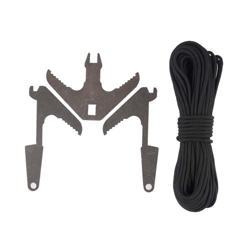 EDCX - Grappling Hook with Paracord 15 m - Black - 3308