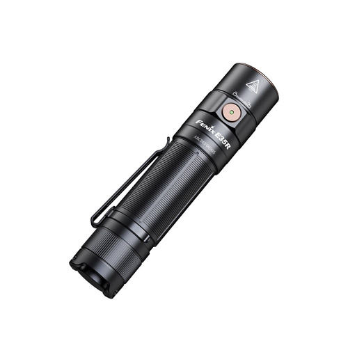 Fenix - Tactical Flashlight E35R with 5000 mAh Battery + AOD-S V2.0 Diffuser - 3100 lm - Black - E35R+AOD-S V2.0