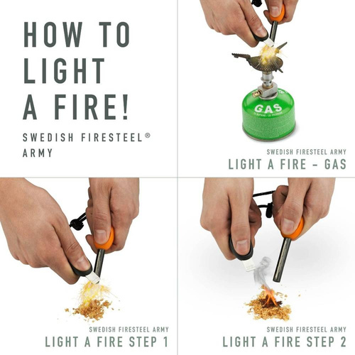 Light My Fire - Krzesiwo Swedish FireSteel BIO Army - Cocoshell - 2111001210