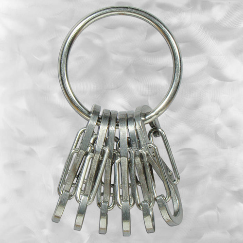 Nite Ize - S-Biner KeyRing Steel - Stalowy - KRGS-11-R3