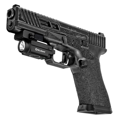 Olight - Latarka taktyczna na broń z celownikiem laserowym BALDR S - 800 lumenów - Czarna
