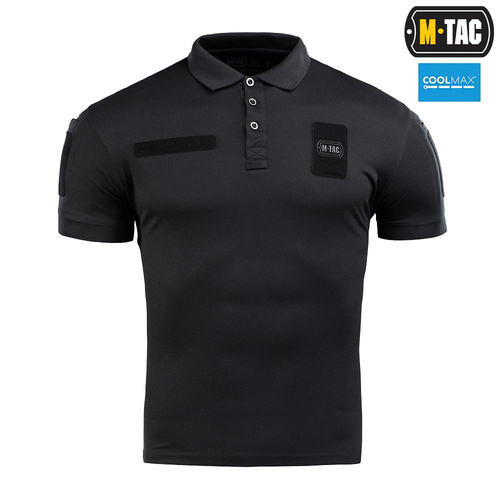 M-Tac - Polohemd Elite Tactical Coolmax - Schwarz - 80010002