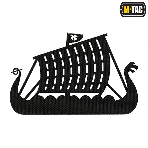 M-Tac - Naszywka Laser cut Drakkar - Czarny - 51170002
