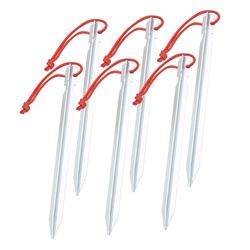 Rockland - Aluminium-Planenheringe - 18 cm - Set von 6 Stück