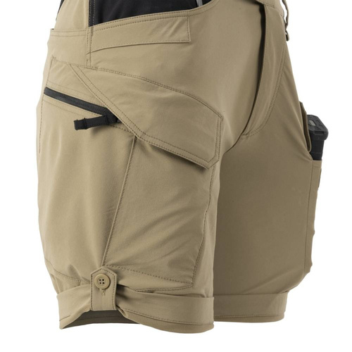 Helikon - Szorty damskie OTS® (Outdoor Tactical Shorts) 8.5" - Czarny / Shadow Grey - SW-OTS-VL-0135A