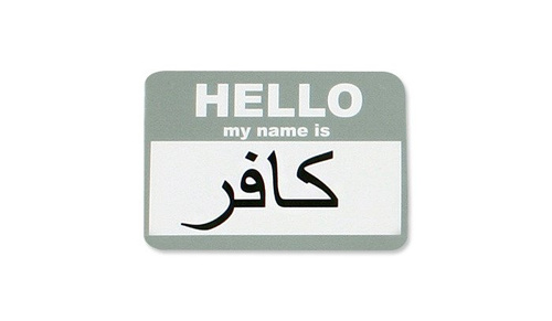 Combat-ID - Sticker - HELLO my name is Infidel - Foliage Green