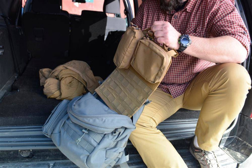 Helikon - Panel na rzep Insert MOLLE Adapter 2 - Cordura - Shadow Grey - IN-MA2-CD-35