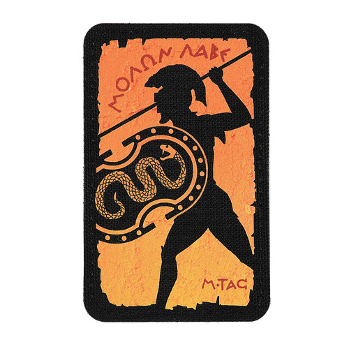M-Tac - Naszywka Molon Labe - Cordura 500D - 50 x 80 mm - Czarny - 51312002